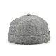 Men Women Solid Color Section Hat Hip Hop Hat Sailor Cap Cotton Brimless Hats