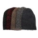 Men Women Special Stripe Plus Velvet Knitted Hat Outdoor Double Layers Slouch Beanie Caps