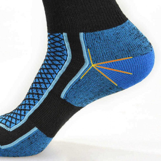 Men Women Sports Thicken Long Athletic Socks Hiking Breathable Quick-Drying Tube Socks