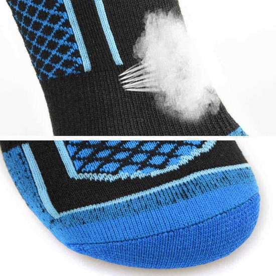 Men Women Sports Thicken Long Athletic Socks Hiking Breathable Quick-Drying Tube Socks