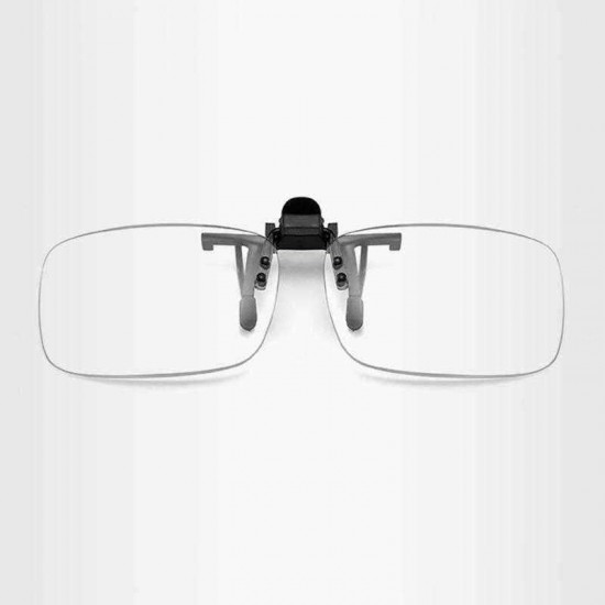 Men Women Stainless Steel Alloy Clip and Flip Clip-On Reading Glasses Flip-Up Magnifying Lenses