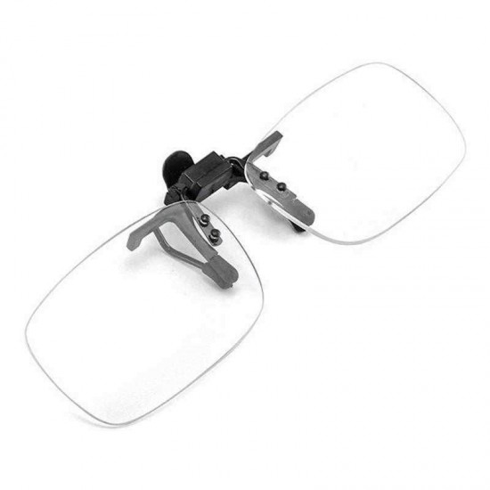 Men Women Stainless Steel Alloy Clip and Flip Clip-On Reading Glasses Flip-Up Magnifying Lenses