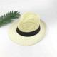 Men Women Straw Knited Sunscreen Jazz Hat Outdoor Casual Travel Visor Hat