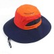 Men Women Summer Breathable Fisherman Cap Foldable Wide Brim Sunscreen Bucket Hat