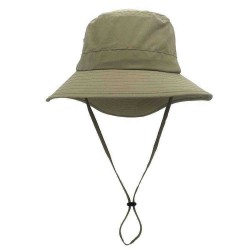 Men Women Summer Casual Breathable Adjustable Fisherman Hat Solid Color Bucket Hat