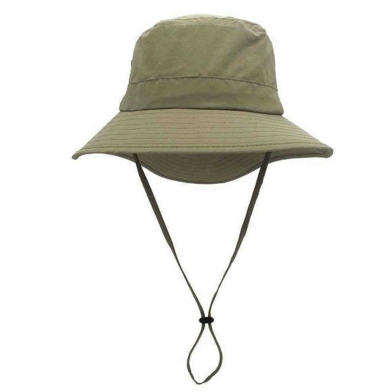 Men Women Summer Casual Breathable Adjustable Fisherman Hat Solid Color Bucket Hat