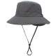 Men Women Summer Casual Breathable Adjustable Fisherman Hat Solid Color Bucket Hat