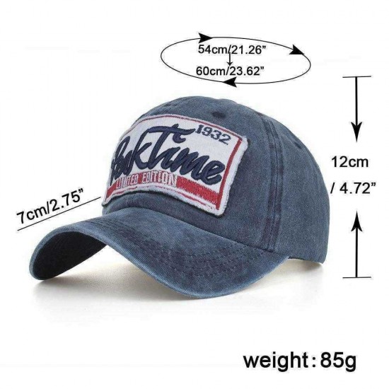 Men Women Summer Cotton Letter Embroidery Baseball Cap Outdoor Sport Peaked Cap