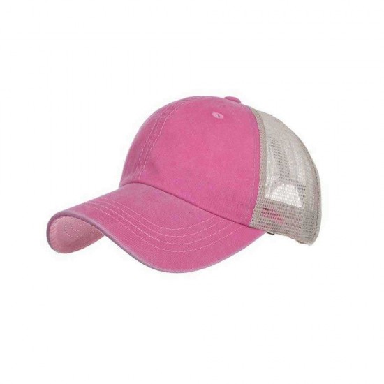 Men Women Summer Mesh Breathable Baseball Cap Outdoor Sport Adjustable Peaked Cap