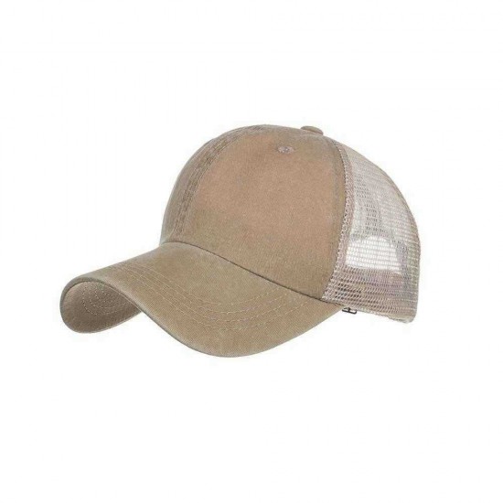 Men Women Summer Mesh Breathable Baseball Cap Outdoor Sport Adjustable Peaked Cap