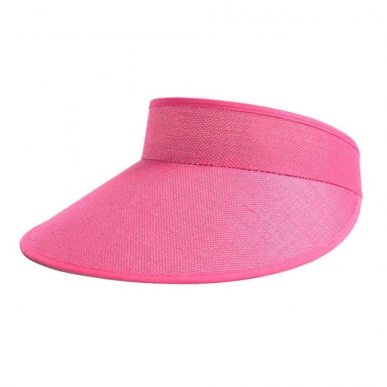 Men Women Summer Outdoor Casual Linen Empty Top Hat UV Protection Sunshade Hat