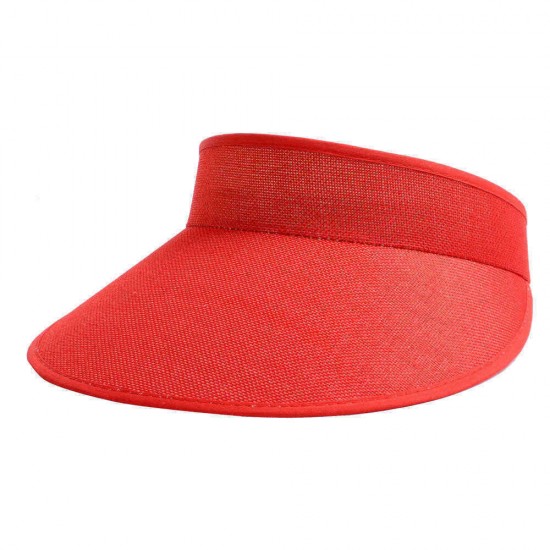 Men Women Summer Outdoor Casual Linen Empty Top Hat UV Protection Sunshade Hat