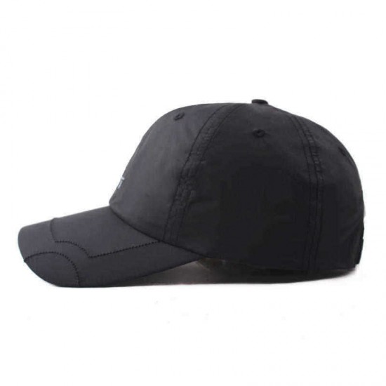 Men Women Summer Plain Breathable Quick Dry Hat Sun Protection Snapback Visor