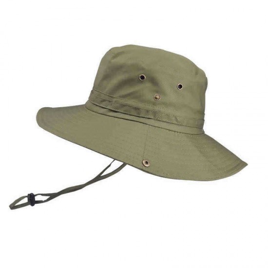 Men Women Summer Silk Visor Bucket Hat Fisherman Hat Outdoor Climbing Mesh Sunscreen Cap