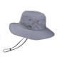 Men Women Summer Silk Visor Bucket Hat Fisherman Hat Outdoor Climbing Mesh Sunscreen Cap