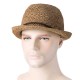 Men Women Summer Straw Knited Sunscreen Jazz Hat Outdoor Casual Travel Breathable Hat