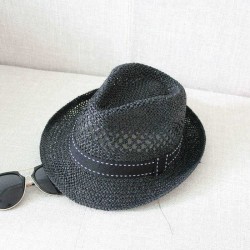 Men Women Summer Straw Knited Sunscreen Jazz Hat Outdoor Casual Travel Sea Hat