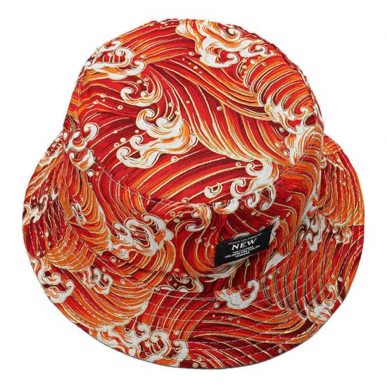 Men Women Summer Street Double-faced Fisherman Hat Travel Sunscreen Bucket Hat