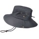 Men Women Summer Visor Bucket Hat Fisherman Hat Outdoor Climbing Breathable Sunscreen Cap