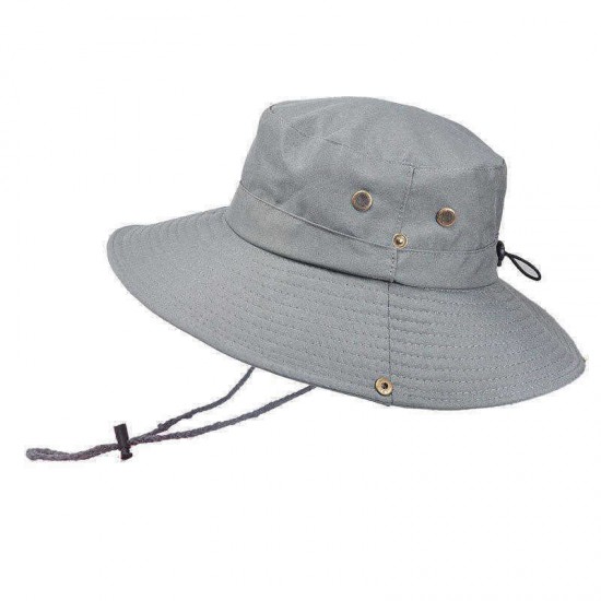 Men Women Summer Visor Bucket Hat Fisherman Hat Outdoor Climbing Breathable Sunscreen Cap