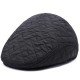 Men Women Thickened Windproof Peaked Cap Embroidery Earmuffs Cotton Beret Hat