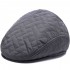 Men Women Thickened Windproof Peaked Cap Embroidery Earmuffs Cotton Beret Hat