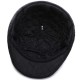 Men Women Thickened Windproof Peaked Cap Embroidery Earmuffs Cotton Beret Hat