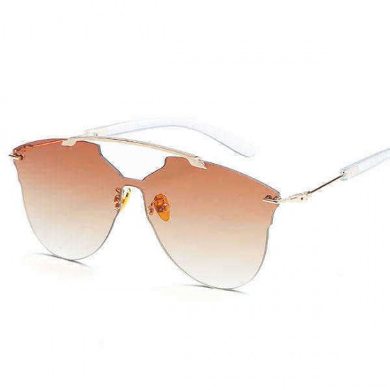 Men Women Thin Metal Frame Sunglasses Casual Outdoor Anti-UV HD Eyeglaases