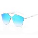 Men Women Thin Metal Frame Sunglasses Casual Outdoor Anti-UV HD Eyeglaases