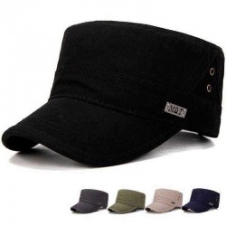 Men Women Thin Vogue Cotton Solid Color Flat Hats Sunshade Casual Outdoors Adjustable Caps