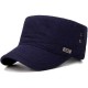 Men Women Thin Vogue Cotton Solid Color Flat Hats Sunshade Casual Outdoors Adjustable Caps