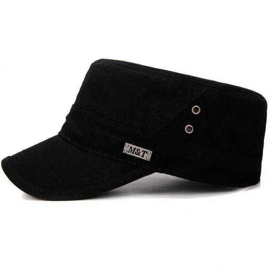 Men Women Thin Vogue Cotton Solid Color Flat Hats Sunshade Casual Outdoors Adjustable Caps