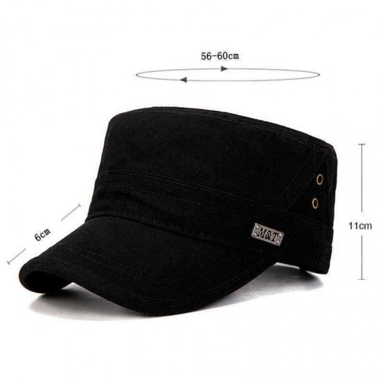 Men Women Thin Vogue Cotton Solid Color Flat Hats Sunshade Casual Outdoors Adjustable Caps