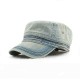 Men Women Vintage Cadet Solid Cotton Embroidery Plain Flat Peaked Caps Military Hat