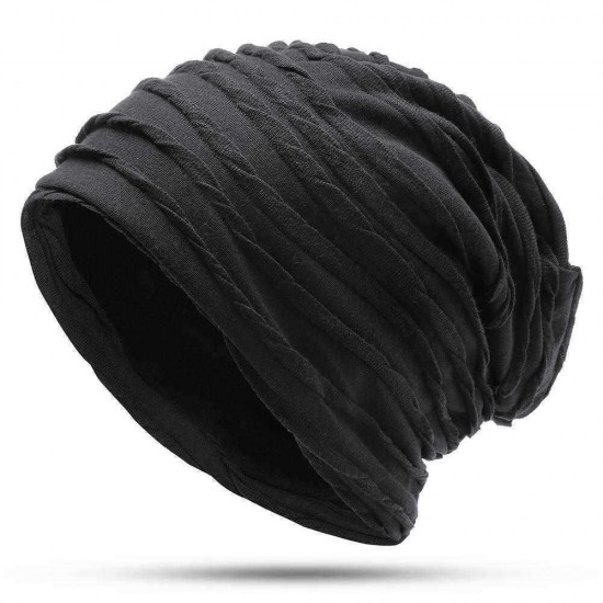 Men Women Vintage Earmuffs Beanie Cap Outdoor Slouchy Skullcap Flexible