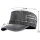 Men Women Vintage Fashion Rivet Pentagram Flat Hats Four Seasons Cap