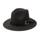 Men Women Vintage Felt Panama Style Beach Jazz Hat England Wide Brimmed Top Hat