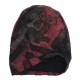 Men Women Vintage Patchwork Double Layers Earmuffs Beanie Hats Outdoor Slouch Skull Cap