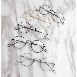 Men Women Vintage Round Circle Eyeglasses Clear Lens Casual Optical Glasses