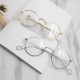 Men Women Vintage Round Circle Eyeglasses Clear Lens Casual Optical Glasses