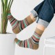 Men Women Vintage Stripe Cotton Socks Causal Breathable Deodorant Middle Tube Socks