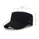 Men Women Vogue Cotton Solid Color Flat Hats Sunshade Casual Outdoors Simple Adjustable Caps