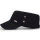 Men Women Vogue Cotton Solid Color Simple Flat Hats Sunshade Casual Outdoors Adjustable Cap