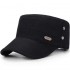 Men Women Vogue Cotton Solid Color Simple Flat Hats Sunshade Casual Outdoors Adjustable Cap