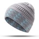 Men Women Warm Houndstooth Knitted Hat Casual Fashion Beanie Cap