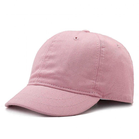 Men Women Washed Cotton Baseball Cap Outdoor Adjustable Twill Cap Uv Protection Peaked Cap