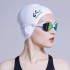 Men Women Waterproof Non-slip Silicone Swimming Cap Oversized Comfortable Earmuffs Beanie Hat