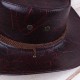 Men Women Western Artificial Leather Cowboy Knight Hat Outdoor Wide Brimmed Hat