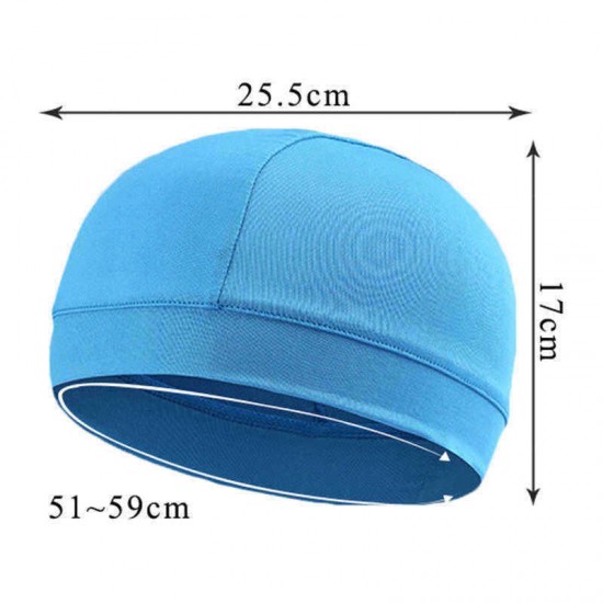 Men Women Wicking Breathable Cycling Headband Outdoor Running Bandana Skull Cap Beanie Cap