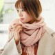 Men Women Winter Cashmere-Like Starry Dots Fringe Whisker Knit Couples Scarf Trend Solid Color Shawl